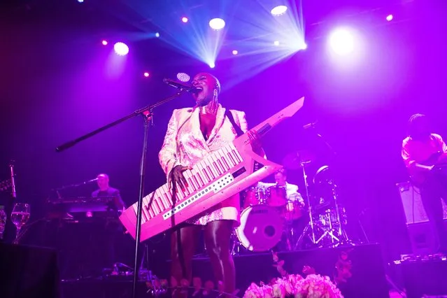British recording artist Laura Mvula performs during a concert at Islington Assembly Hall in London, United Kingdom on September 2, 2021. (Photo by Dan Reid/Rex Features/Shutterstock)