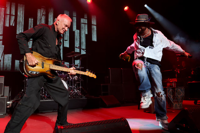 (L-R) Sting and Shaggy perform onstage during the Cherrytree Music Company's 20th Anniversary Concert, net proceeds benefit St. Jude Children's Research Hospital, at The Belasco on May 29, 2025 in Los Angeles, California. (Photo by Kevin Mazur/Kevin Mazur/Getty Images for ALSAC/St. Jude Children's Research Hospital)