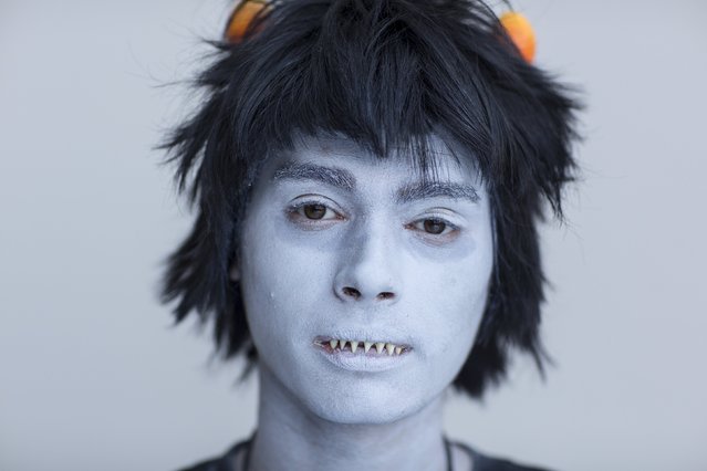 Sean Bonilla attends New York Comic Con dressed as Karkat from Homestuck in Manhattan, New York, October 8, 2015. (Photo by Andrew Kelly/Reuters)