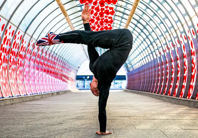 Yoga in London. (Photo by Kristina Kashtanova/Caters News)