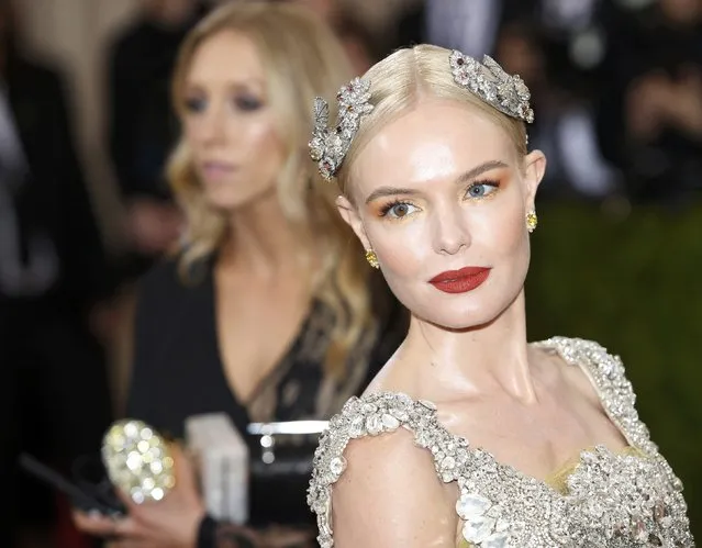 Actress Kate Bosworth arrives at the Metropolitan Museum of Art Costume Institute Gala (Met Gala) to celebrate the opening of “Manus x Machina: Fashion in an Age of Technology” in the Manhattan borough of New York, May 2, 2016. (Photo by Eduardo Munoz/Reuters)