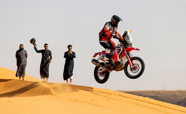 Rsmoto Honda Rally Team's Jacob Argubright during Stage 6 of the Dakar Rally, on January 11, 2025. (Photo by Maxim Shemetov/Reuters)