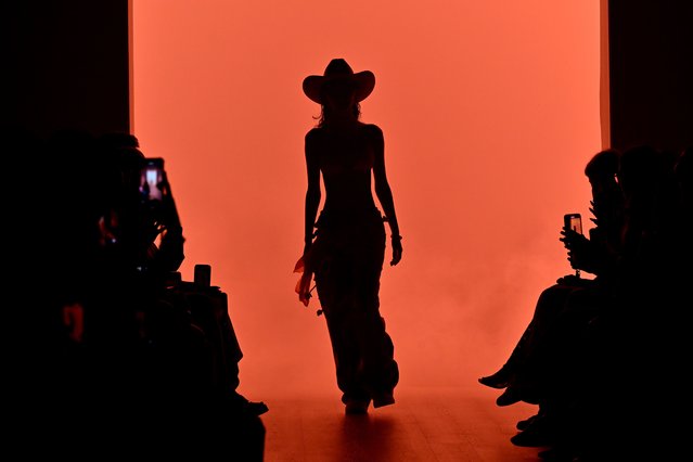 A model walks the runway during the Liandra show at Australian Fashion Week 2025 at Carriageworks on May 16, 2025 in Sydney, Australia. (Photo by James Gourley/Getty Images)