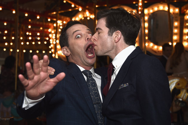 Hosts Nick Kroll (L) and John Mulaney attend the 2018 Film Independent Spirit Awards after party at XXX on March 3, 2018 in Santa Monica, California. (Photo by Amanda Edwards/Getty Images for Film Independent)