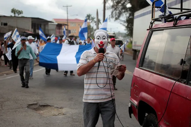 Opposition supporters take part in a protest demanding fairer elections on November 6 at Diriamba city, Nicaragua October 16, 2016. (Photo by Oswaldo Rivas/Reuters)