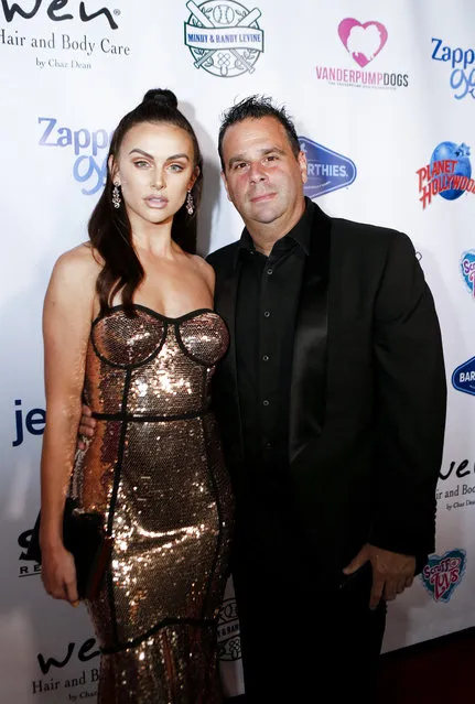 Lala Kent and Randall Emmett arrive at the 3rd Annual Vanderpump Dog Foundation Gala at Taglyan Cultural Complex on November 15, 2018 in Hollywood, California. (Photo by Aude Guerrucci/Getty Images)