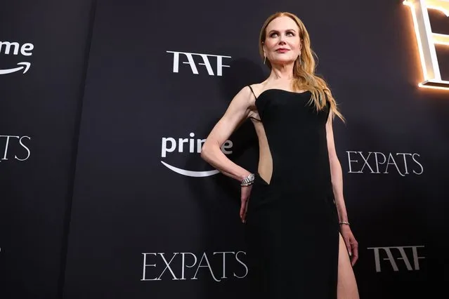 Nicole Kidman arrives for Prime Video's “Expats” premiere at The Museum of Modern Art in New York City on January 21, 2024. (Photo by Charly Triballeau/AFP Photo)