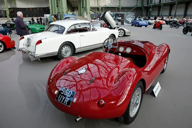 A OSCA-Maserati 1.5-Litre Barchetta Evocation is displayed during an exhibition of vintage and classic cars  by Bonhams auction house at the Grand Palais during the Retromobile week in Paris, France, February 8, 2017. (Photo by Benoit Tessier/Reuters)