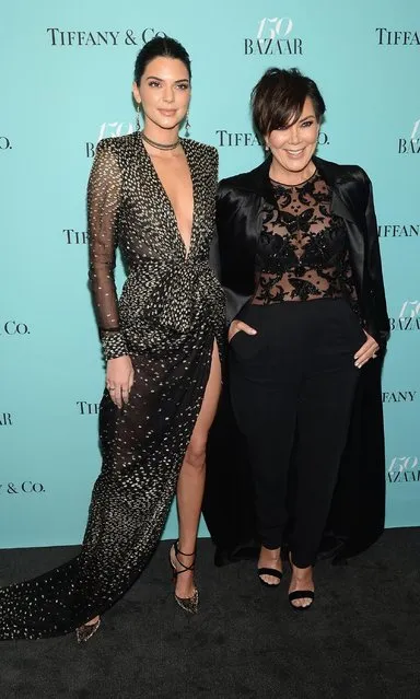 Kendall Jenner and Kris Jenner attend Harper's BAZAAR 150th Anniversary Event presented with Tiffany & Co at The Rainbow Room on April 19, 2017 in New York City. (Photo by Andrew Toth/Getty Images for Harper's BAZAAR)