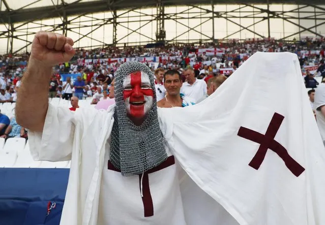 Football Soccer, England vs Russia, EURO 2016, Group B, Stade Vélodrome, Marseille, France on June 11, 2016. England fan in fancy dress before the match. (Photo by Eddie Keogh/Reuters/Livepic)