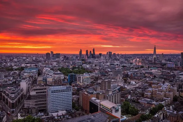 London skyline. (Photo by Jacob Riglin/Caters News)