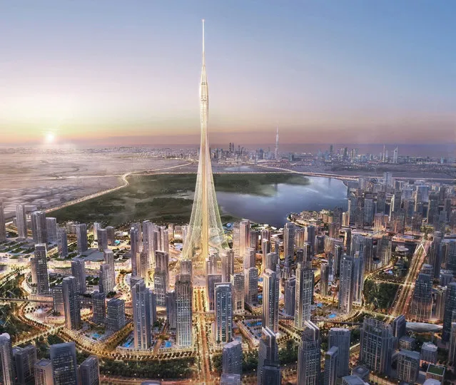 An artist's impression of Dubai's “The Tower” that would be the world's tallest tower. (Photo by Reuters/Emaar Properties)