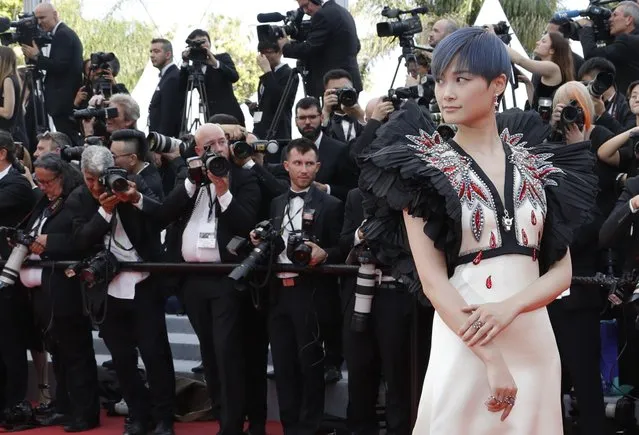 Singer Li Yuchun aka Chris Lee arrives for the opening ceremony and screening of the film “Everybody Knows” on May 8, 2018 during the 71st annual Cannes Film Festival in Cannes, France. (Photo by Eric Gaillard/Reuters)