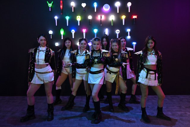 K-pop dancers at the official opening of the Hallyu! The Korean Wave exhibition at the National Museum on Canberra, Australia on December 12, 2025. (Photo by Lukas Coch/AAP)