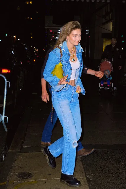 Gigi Hadid seen out and about in Manhattan on  April 22, 2019 in New York City. (Photo by Robert Kamau/GC Images)