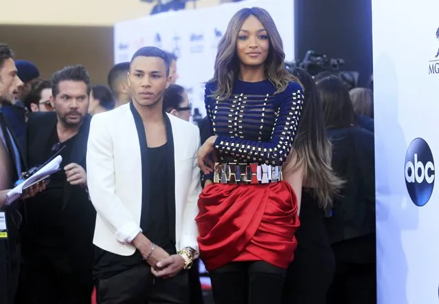 Designer Olivier Rousteing and model Jourdan Dunn arrive at the 2015 Billboard Music Awards in Las Vegas, Nevada May 17, 2015. (Photo by L. E. Baskow/Reuters)