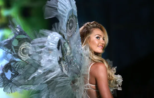 Candice Swanepoel walks the runway at the annual Victoria's Secret fashion show at Earls Court on December 2, 2014 in London, England. (Photo by Tim P. Whitby/Getty Images)
