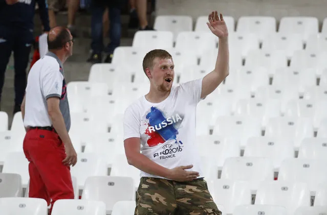 Football Soccer, England vs Russia, EURO 2016, Group B, Stade Vélodrome, Marseille, France on June 11, 2016. Russia fan after the game. (Photo by Kai Pfaffenbach/Reuters/Livepic)