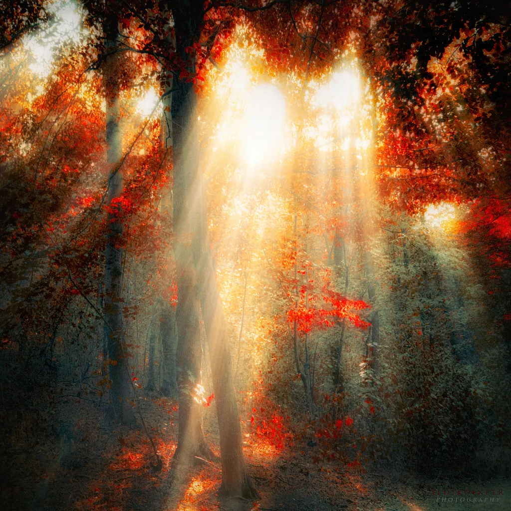 Лес вдохновения. Фотограф Илдико НИР Ildiko Neer. Магия осени. Осеннее волшебство. Волшебный осенний лес.