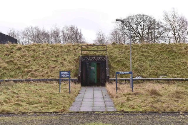 The entrance is seen at a former Regional Government HQ Nuclear bunker built by the British government during the Cold War which  has come up for sale in Ballymena, Northern Ireland on February 4, 2016. (Photo by Clodagh Kilcoyne/Reuters)