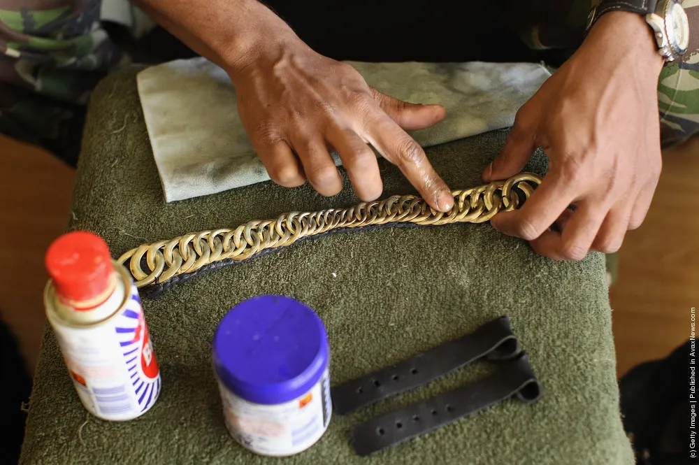 Soldiers From The Foot Guards Of The Household Division Prepare Ahead Of The Royal Wedding