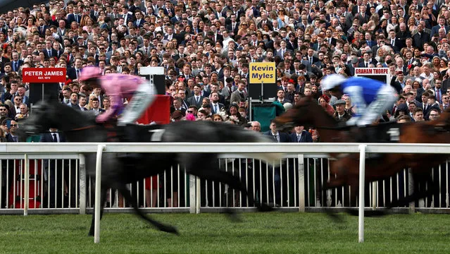 General view during the 2.20 Betway Top Novices' Hurdle at the Grand National Horse Racing Festival at Aintree Racecourse, near Liverpool, England on April 5, 2019. (Photo by Paul Childs/Action Images via Reuters)