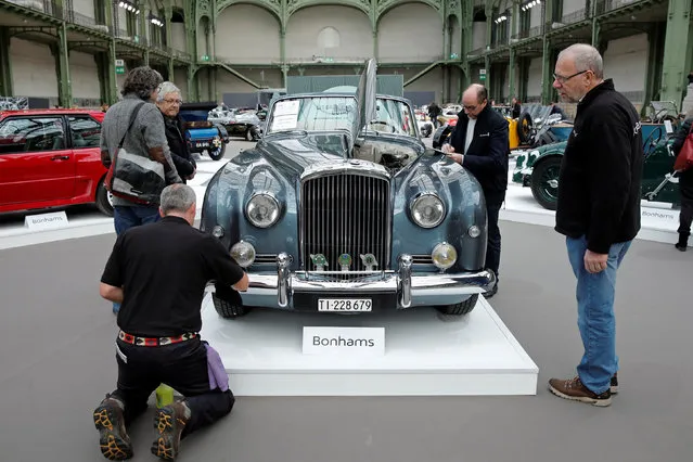 A Bentley S1 Continental Drophead Coupe is displayed during an exhibition of vintage and classic cars by Bonhams auction house at the Grand Palais during the Retromobile week in Paris, France, February 8, 2017. (Photo by Benoit Tessier/Reuters)