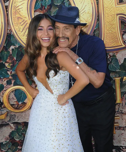 Isabela Moner and Danny Trejo  attend the LA Premiere Of Paramount Pictures' “Dora And The Lost City Of Gold” held at Regal Cinemas L.A. Live on July 28, 2019 in Los Angeles, California. (Photo by Albert L. Ortega/Getty Images)