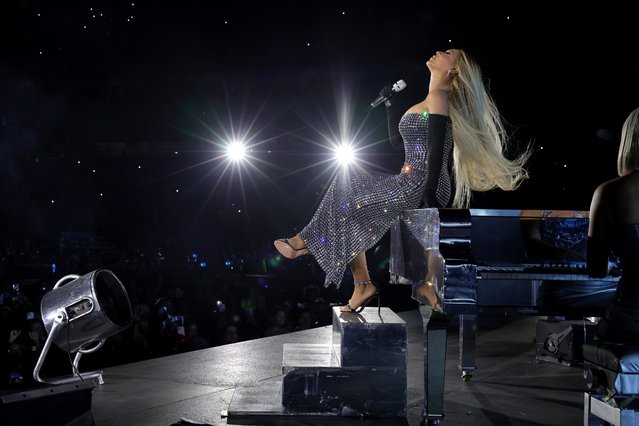 American singer-songwriter Beyoncé performs onstage during the “RENAISSANCE WORLD TOUR” at GEHA Field at Arrowhead Stadium on October 01, 2023 in Kansas City, Missouri. (Photo by Kevin Mazur/WireImage for Parkwood)