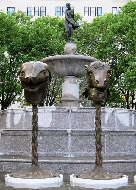 Circle of Friends-Zodiac Heads in Central Park