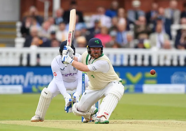 Paul Stirling of Ireland bats during Day One of the LV= Insurance Test Match between England and Ireland at Lord's Cricket Ground on June 01, 2023 in London, England. (Photo by Alex Davidson/Getty Images)