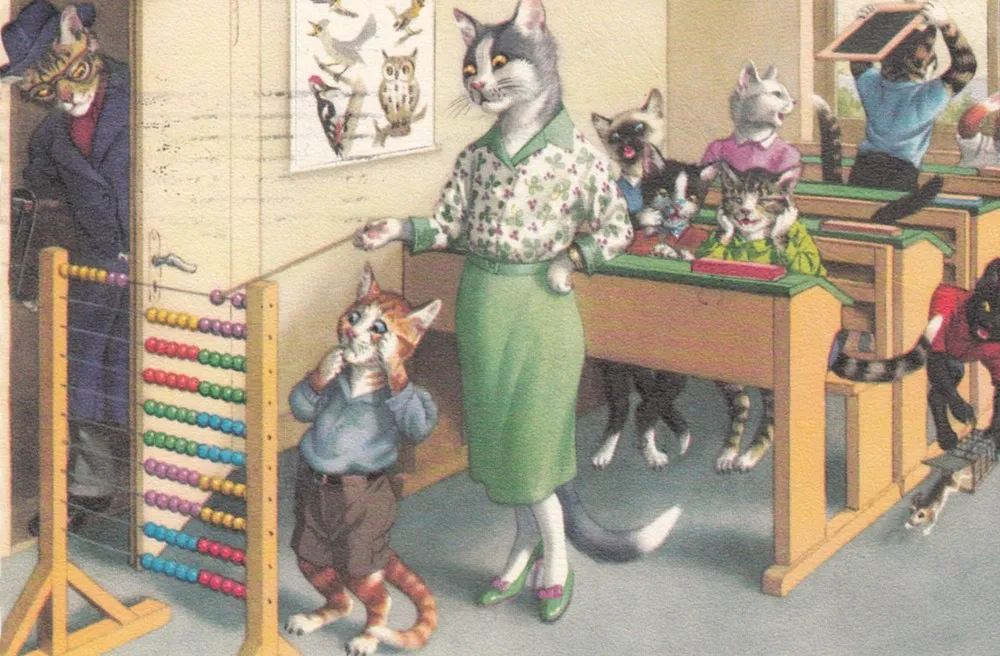 Dressed Cats by Alfred Mainzer