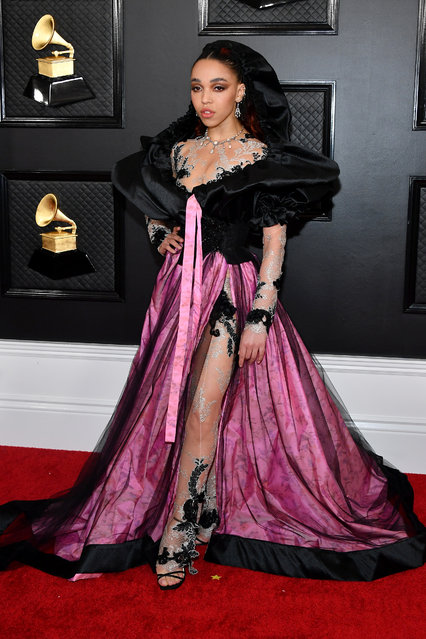 FKA twigs attends the 62nd Annual GRAMMY Awards at Staples Center on January 26, 2020 in Los Angeles, California. (Photo by Amy Sussman/Getty Images)