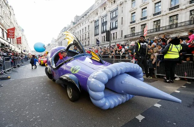 London's Regent Street was transformed into a festive wonderland as over 800,000 revellers enjoyed the Hamleys annual Christmas Toy Parade on November 19, 2017 in London, England. (Photo by Tristan Fewings/Getty Images for Hamleys)