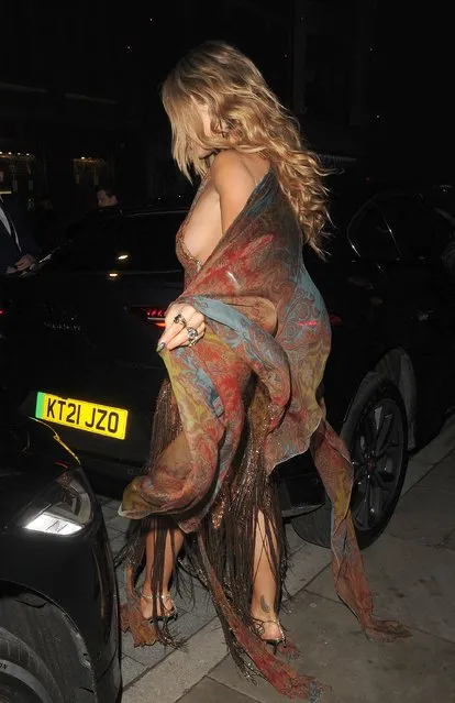 Rita Ora seen leaving Glamour Women Of The Year Awards at Outernet on November 08, 2022 in London, England. (Photo by (Photo by TOT/The Mega Agency)