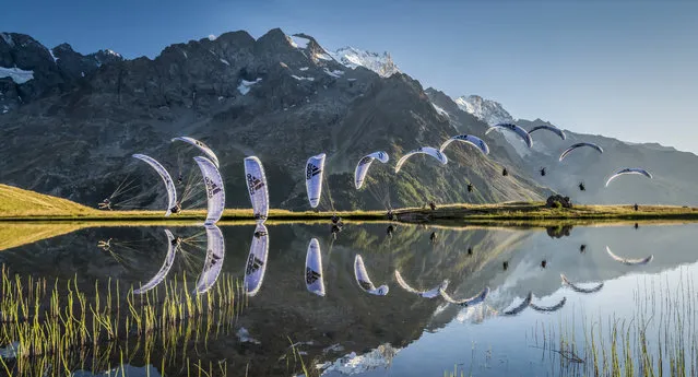 Athlete: Jean-Baptiste Chandelier Location: Lac du Pontet, France. Category Finalist: Sequence. Image is from the Red Bull Illume Image Quest 2016 contest. (Photo by Tristan Lebeschu/Red Bull Illume)