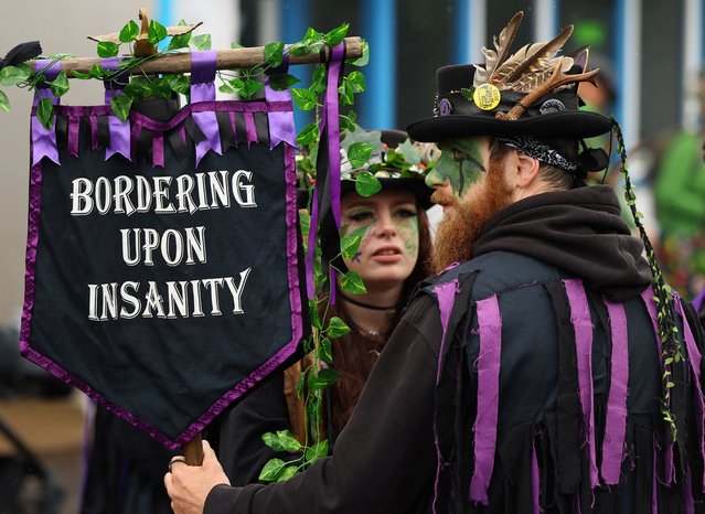 Participants attend the annual May Day bank holiday Jack In The Green parade and festival in Hastings, Britain, on May 6, 2024. (Photo by Toby Melville/Reuters)