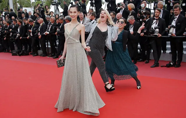 Actor and model Kiko Mizuhara poses during the screening of the film “Yomeddine” on May 9, 2018 during the 71st annual Cannes Film Festival in Cannes, France. (Photo by Eric Gaillard/Reuters)