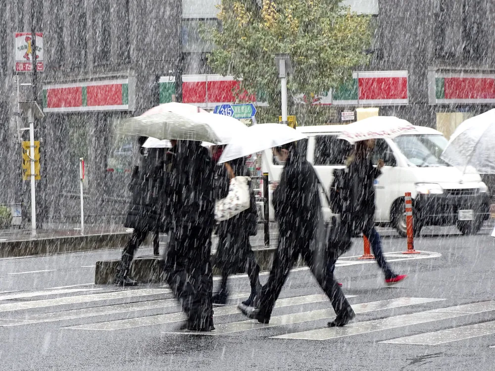 Snowfall in Japan