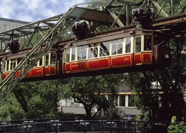 The Wuppertal Suspension Railway in Wuppertal, Germany