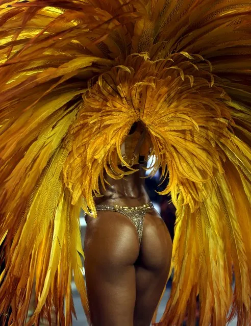 Brazilian model Sabrina Sato parades for Gavioes da Fiel samba school during carnival in Sao Paulo, Brazil, February 6, 2016. (Photo by Paulo Whitaker/Reuters)