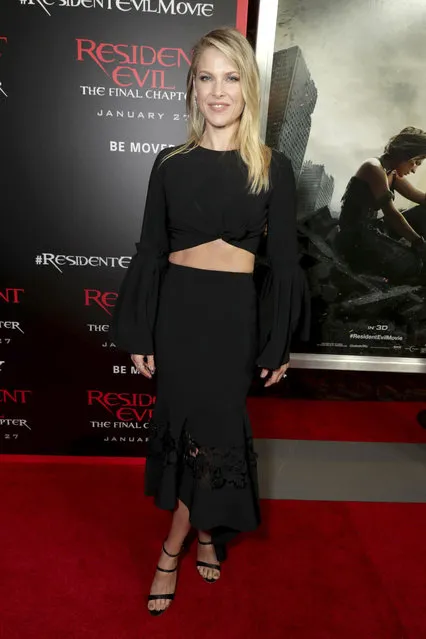 Ali Larter seen at The World Premiere of Screen Gems' “Resident Evil: The Final Chapter” at Regal LA Live on Monday, January 23, 2017, in Los Angeles. (Photo by Eric Charbonneau/Invision for Sony Pictures/AP Images)