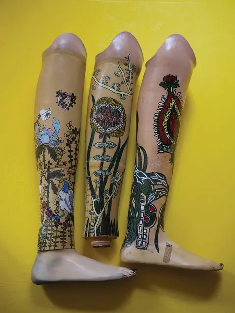 My Legs (2012). In her first year at high school, Katayama started painting her prosthetic legs with tatoo-like designs as a radical fashion statement. (Photo by Mari Katayama/The Guardian)