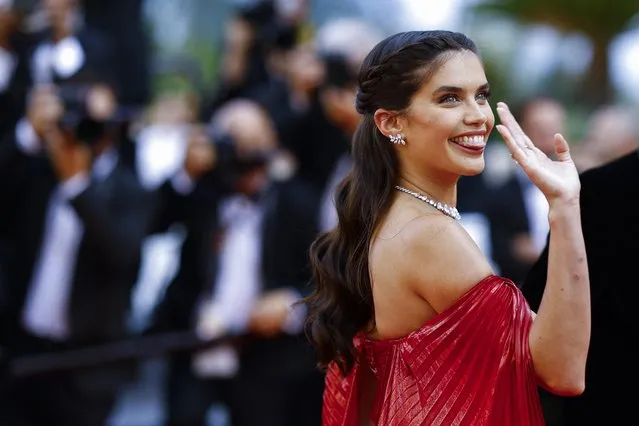 Sara Sampaio attends the screening of “Decision To Leave (Heojil Kyolshim)” during the 75th annual Cannes film festival at Palais des Festivals on May 23, 2022 in Cannes, France. (Photo by Stephane Mahe/Reuters)