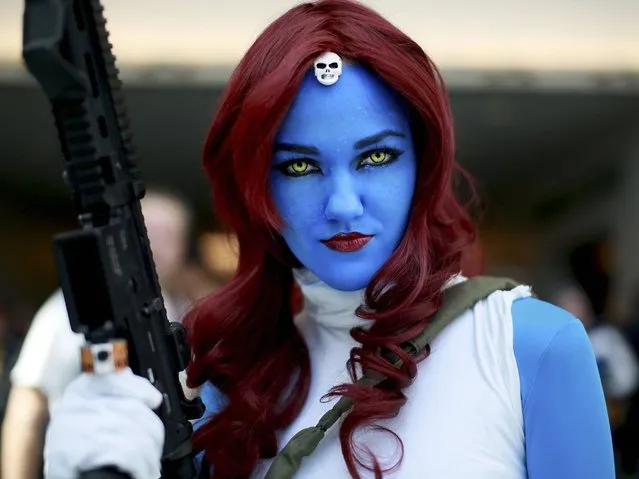 Allie Shaughnessy, who is dressed as Mystique, during the 2014 Comic-Con International Convention in San Diego, California July 24, 2014. (Photo by Sandy Huffaker/Reuters)