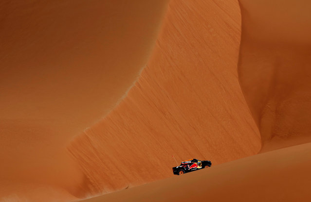 Toyota Gazoo Racing's Seth Quintero and Dennis Zenz in action during stage 11 of the Dakar Rally, on January 16, 2025. (Photo by Hamad I Mohammed/Reuters)