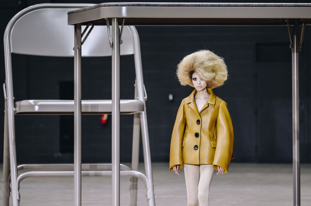 Model on the runway at Marc Jacobs RTW Spring 2024 held at The Armory on February 2, 2024 in New York, New York. (Photo by Nina Westervelt/WWD via Getty Images)