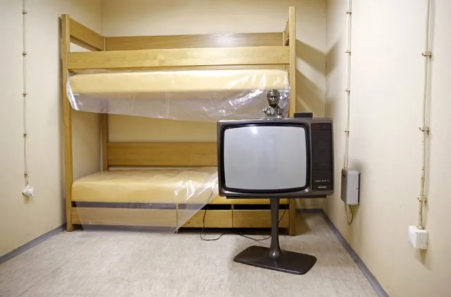 A room with a television is seen in Josip Broz Tito's underground secret bunker (ARK) in Konjic, October 16, 2014. (Photo by Dado Ruvic/Reuters)