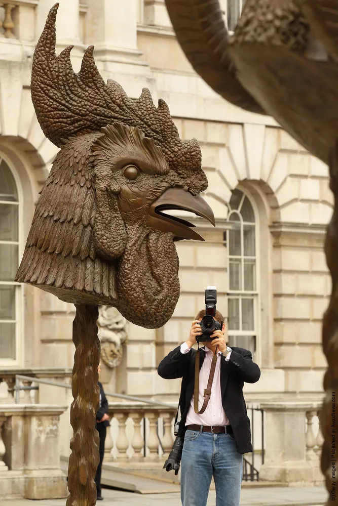 Ai Weiwei's Circle Of Animals/Zodiac Heads At Somerset House