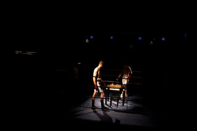 The format of chessboxing is pretty simple: a round of chess followed by a round of boxing. That repeats until an opponent wins either by checkmate or knockout. (Photo by Sol Neelman)